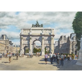 Joseph M. Henninger, Arch of the Carousel, watercolor