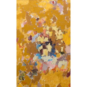 Philip Morsberger, Golden Etude, oil on canvas