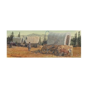 Gregory Sievers, two gouache on boards