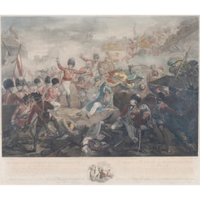 The Assault and Taking of Seringapatam, engraving