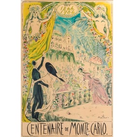 Cecil Beaton, Centenaire de Monte-Carlo, lithograph