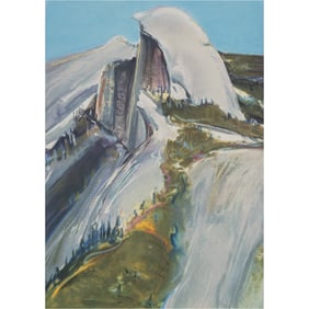 Gregory Kondos, Half Dome, lithograph