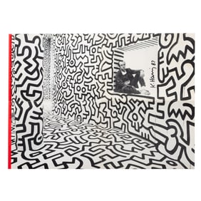 A Signed Keith Haring in Pop Shop Poster