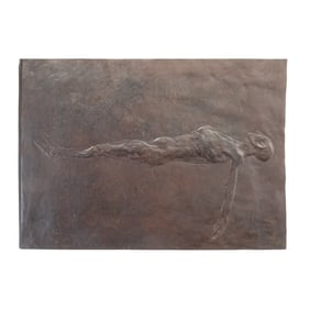 Leonard Baskin, Dead Man, bronze