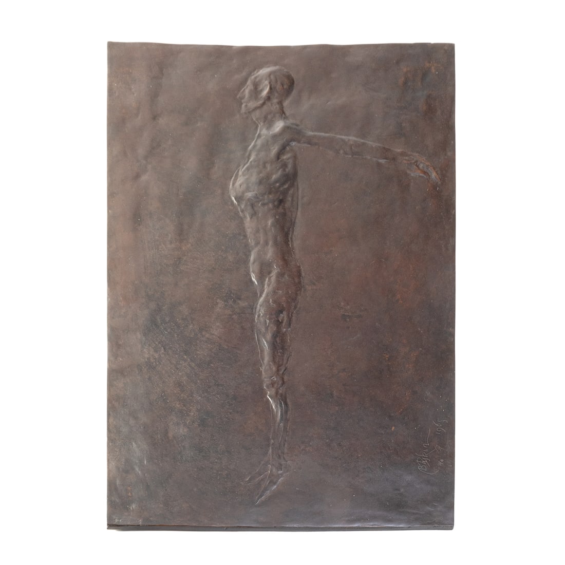 Leonard Baskin, Dead Man, bronze (1 of 4)