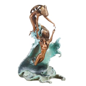 Angelo Basso, Dancing with the Waves, bronze