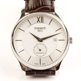 Tissot Automatic Stainless Steel, Leather Wristwatch