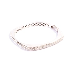 Diamond, 14k White Gold Bracelet.