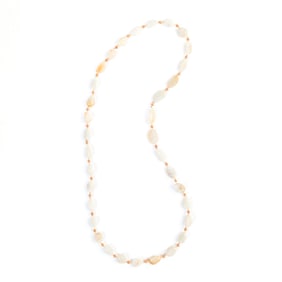 Carved Jade Bead "Eighteen Buddha" Necklace.