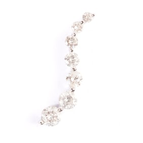 Diamond, 14k White Gold Pendant.