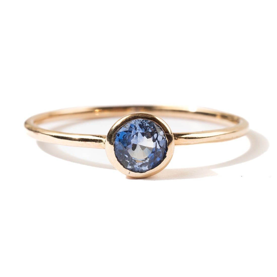 Sapphire, 14k Yellow Gold Ring. (1 of 4)