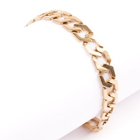 Men's 14k Yellow Gold Bracelet.