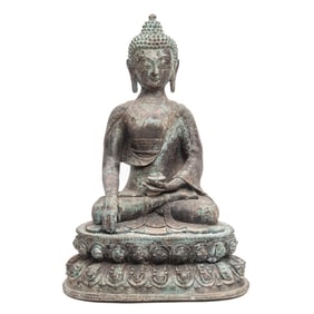 A Sino-Tibetan Seated Buddha Statue