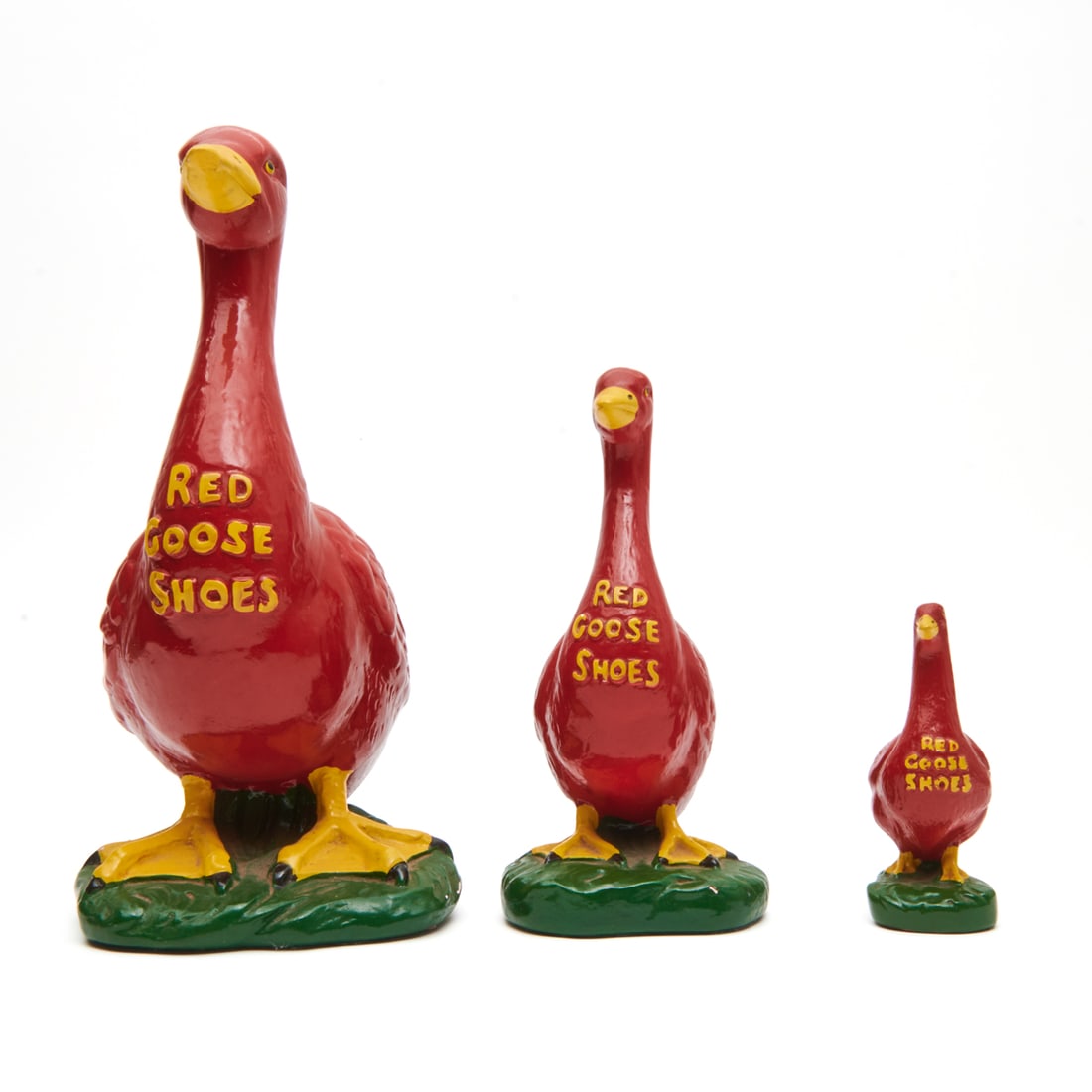 Three Red Goose Shoes Advertising Figures (1 of 3)