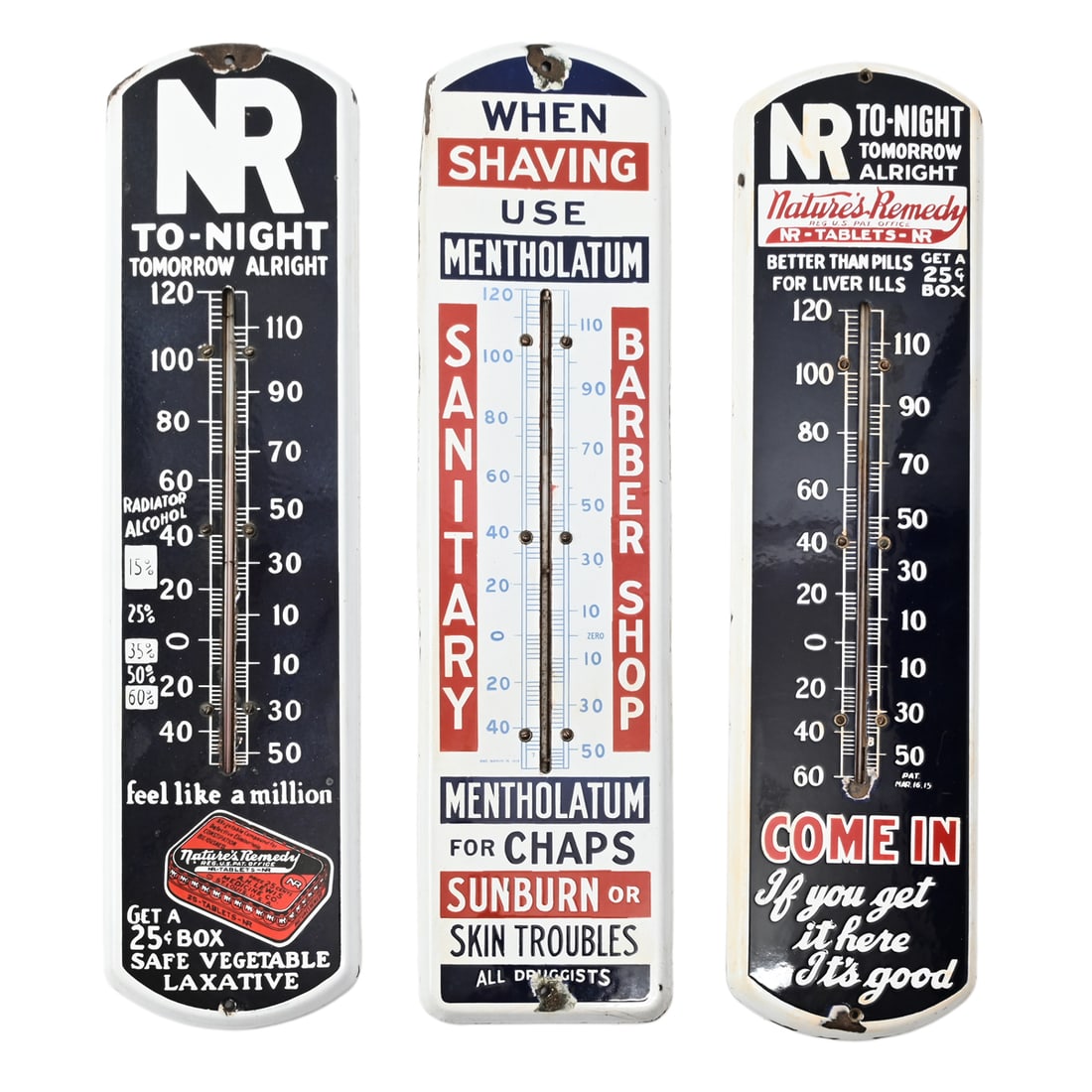Three Vintage Advertising Thermometers (1 of 4)