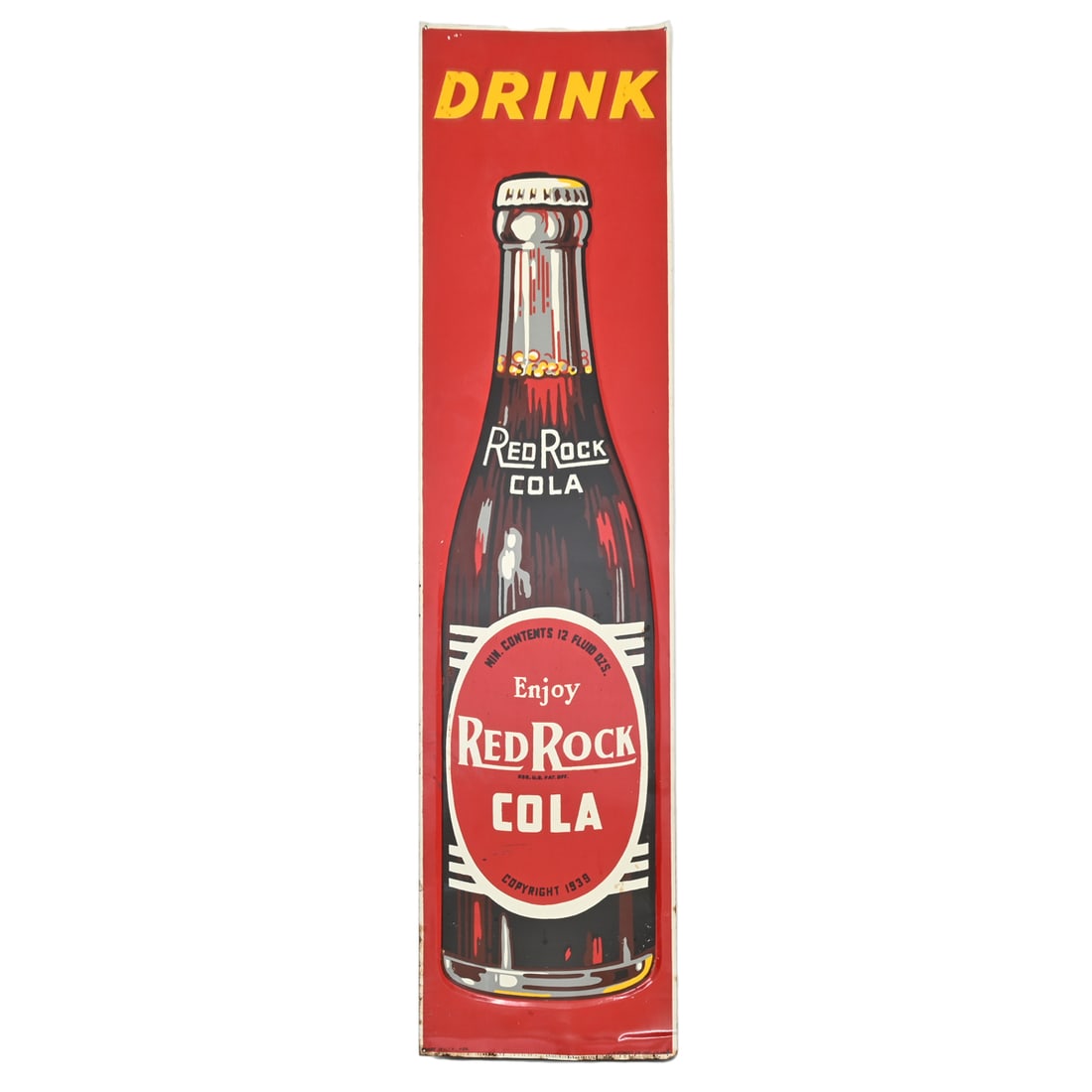 Red Rock Cola Vintage Tin Advertising Sign (1 of 2)
