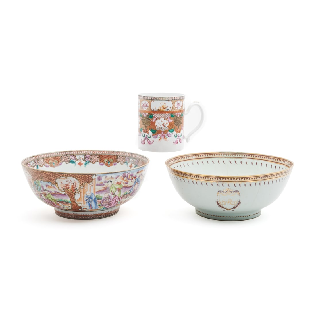 Three Chinese Export Porcelain Table Articles (1 of 5)