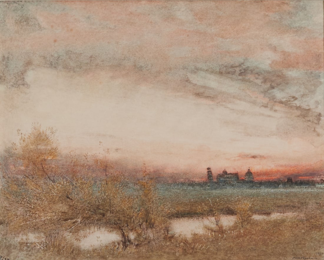 Albert Goodwin, Pisa, Italy, watercolor (1 of 5)
