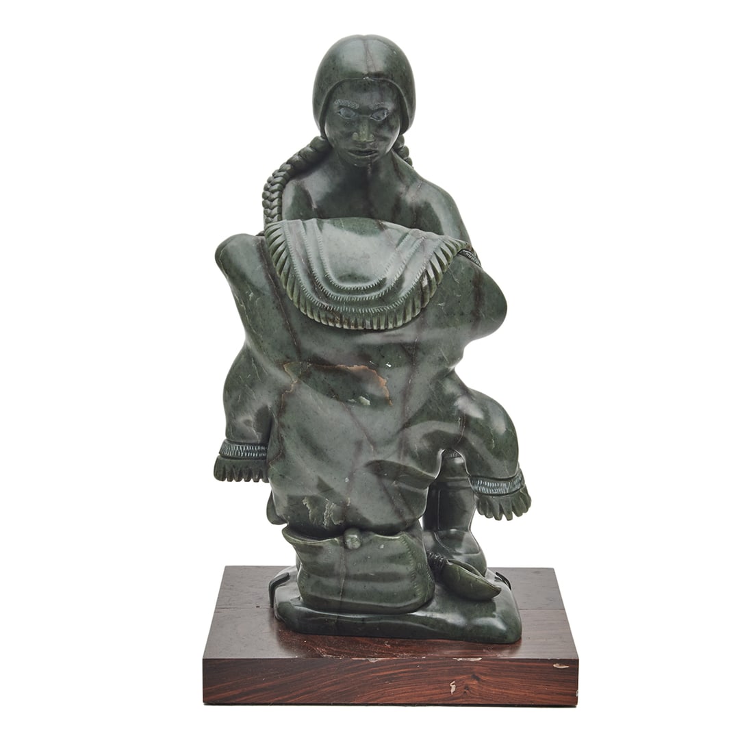 Jobie Echalook, Figure with Coat, stone (1 of 4)