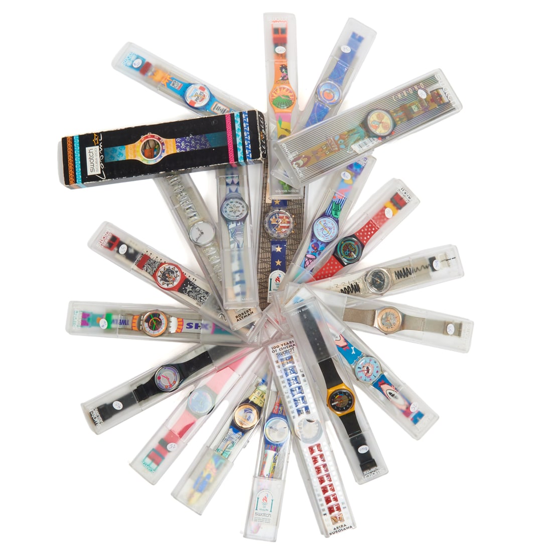 Collection of 21 Swatch Wristwatches and Two Books. (1 of 4)