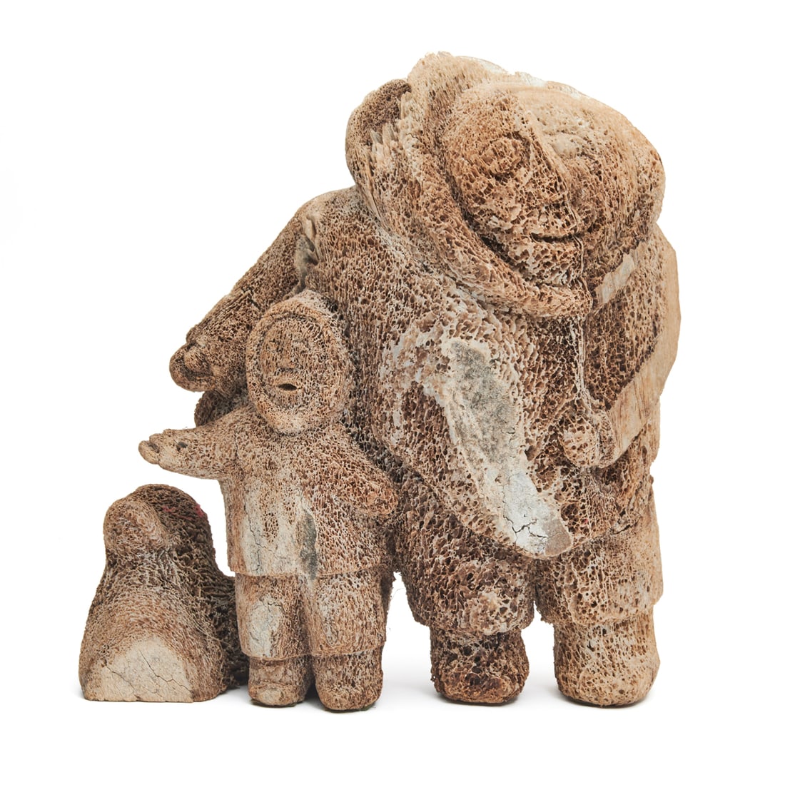 Inuit Whalebone Sculpture Figural Group (1 of 3)