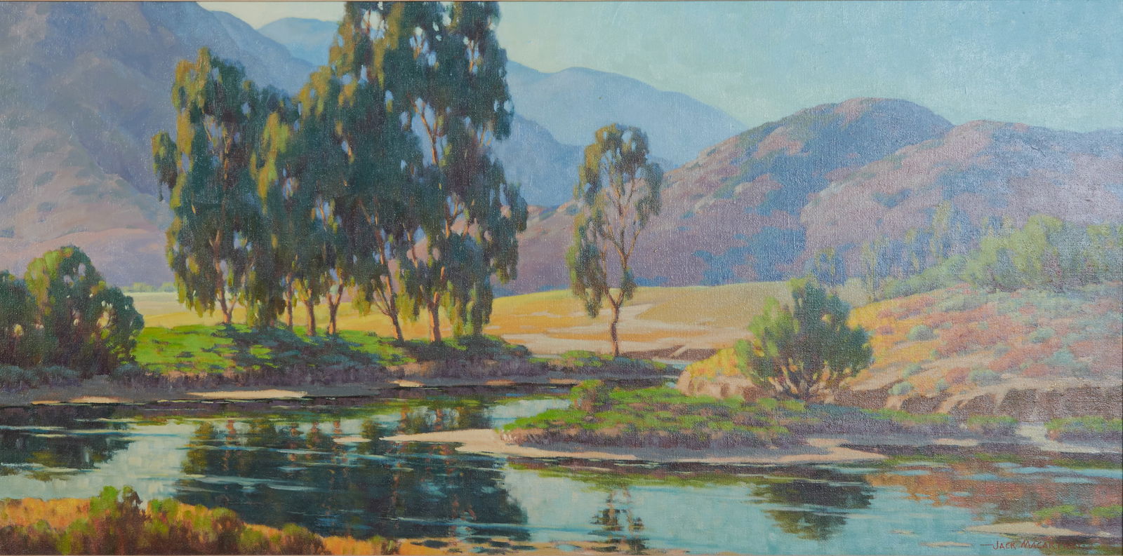 Jack Macartney, Summer Landscape, oil on canvas (1 of 4)