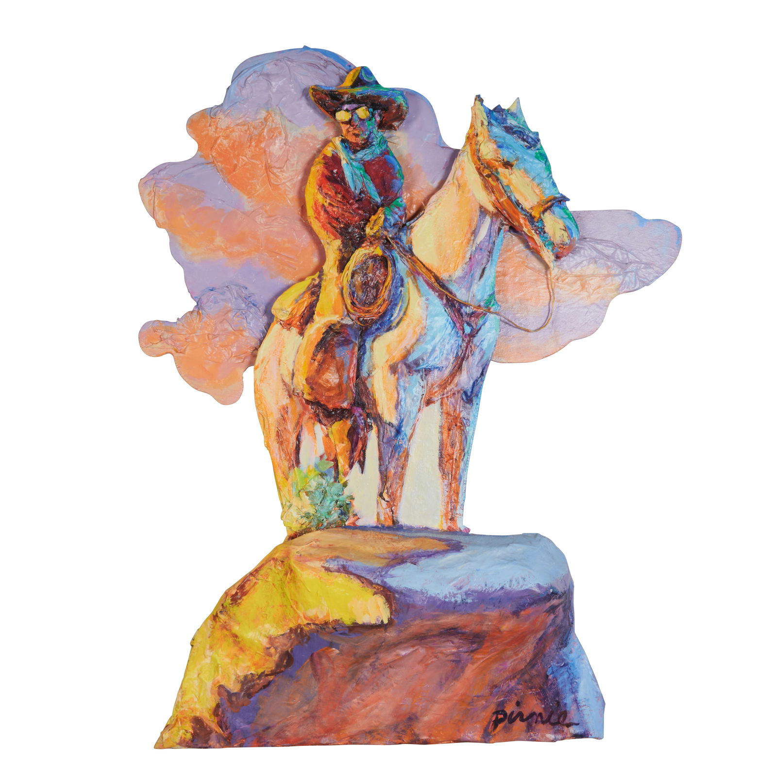 Larry Pirnie, Hilltopper, paper mache (1 of 4)