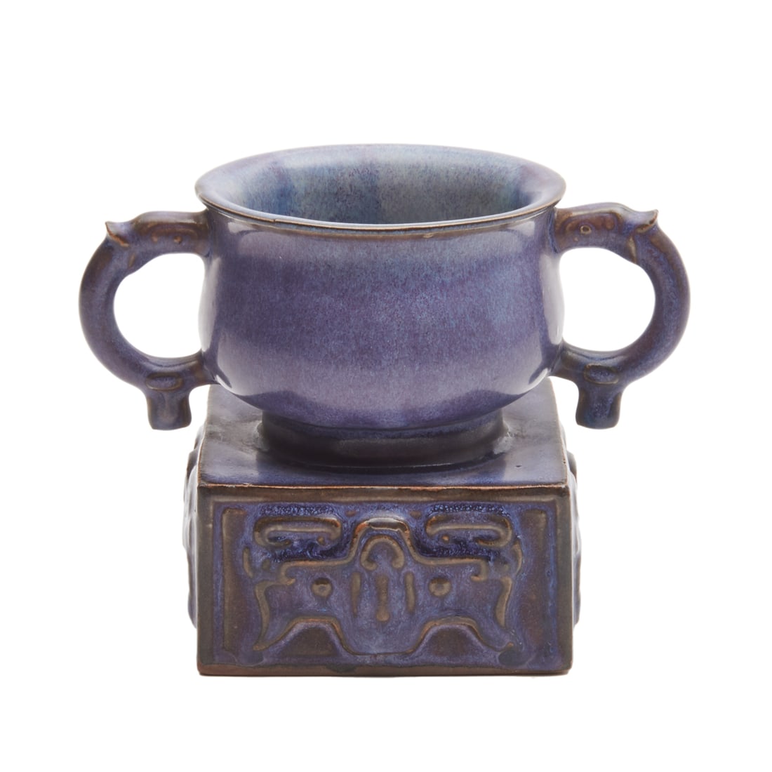 Chinese 'Jun' Censer and Stand (1 of 3)