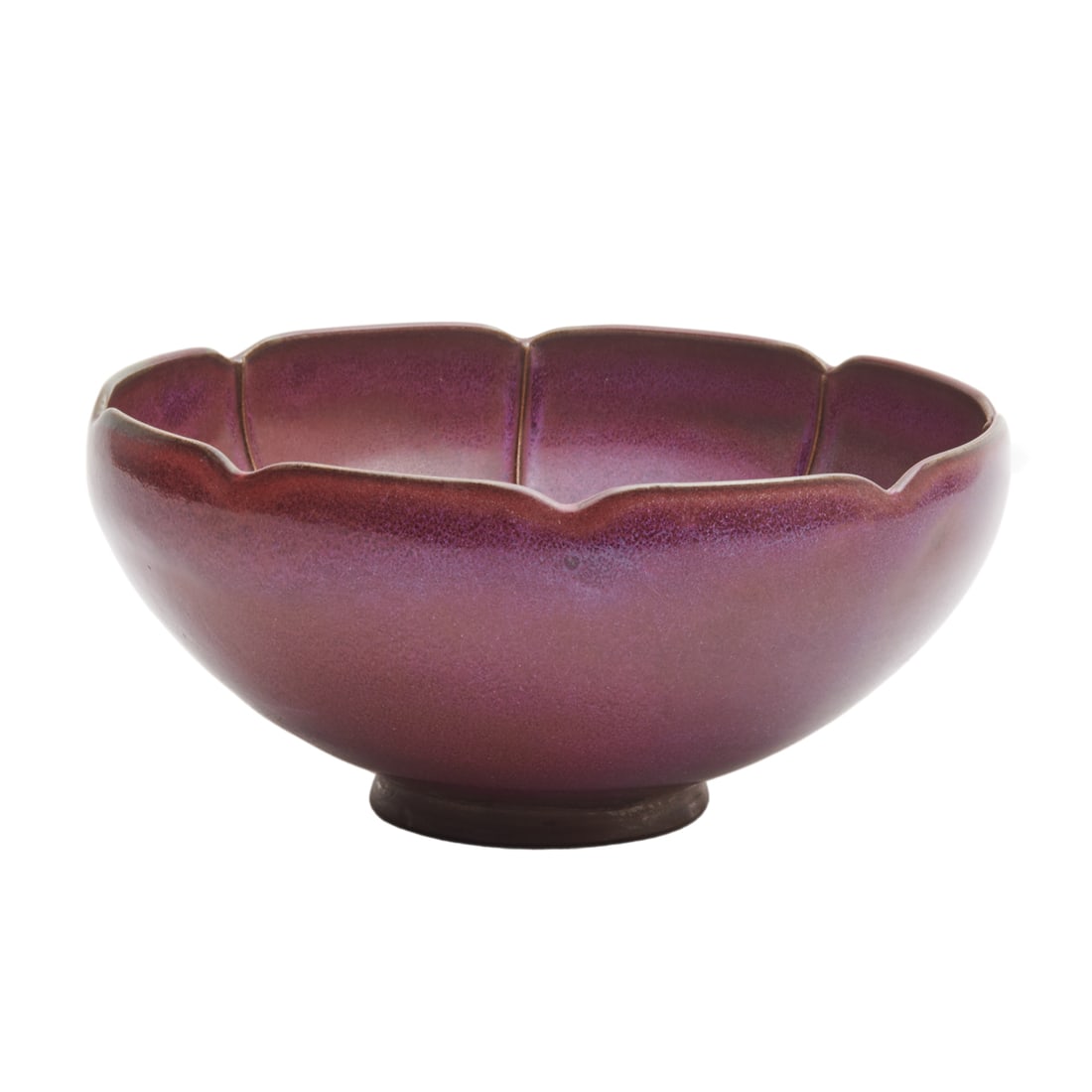 Chinese Large 'Jun' Lotus Bowl (1 of 3)