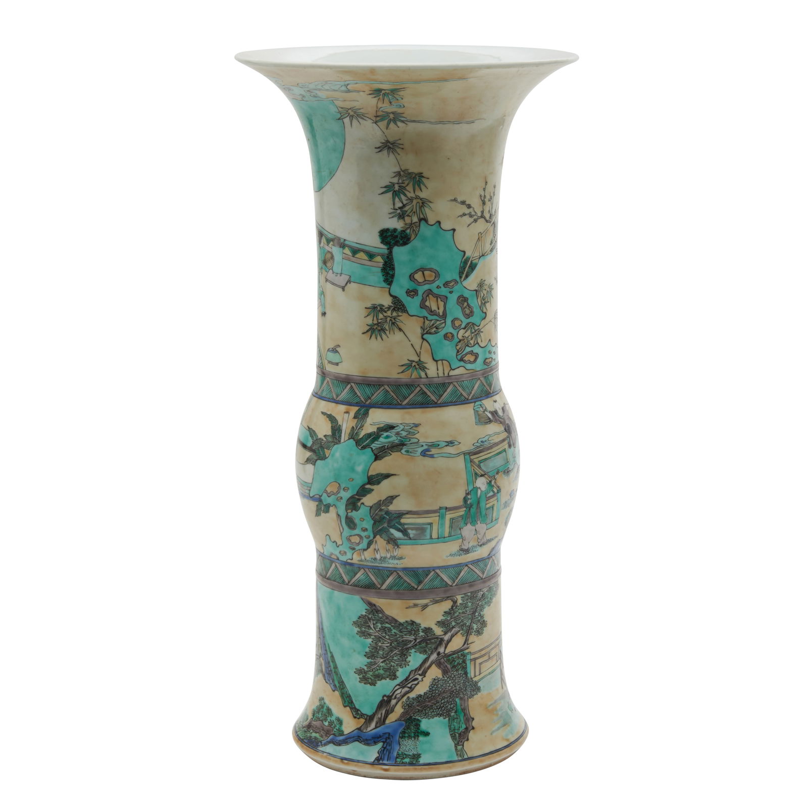 A Chinese Famille Jun Porcelain Gu Vase (1 of 3)