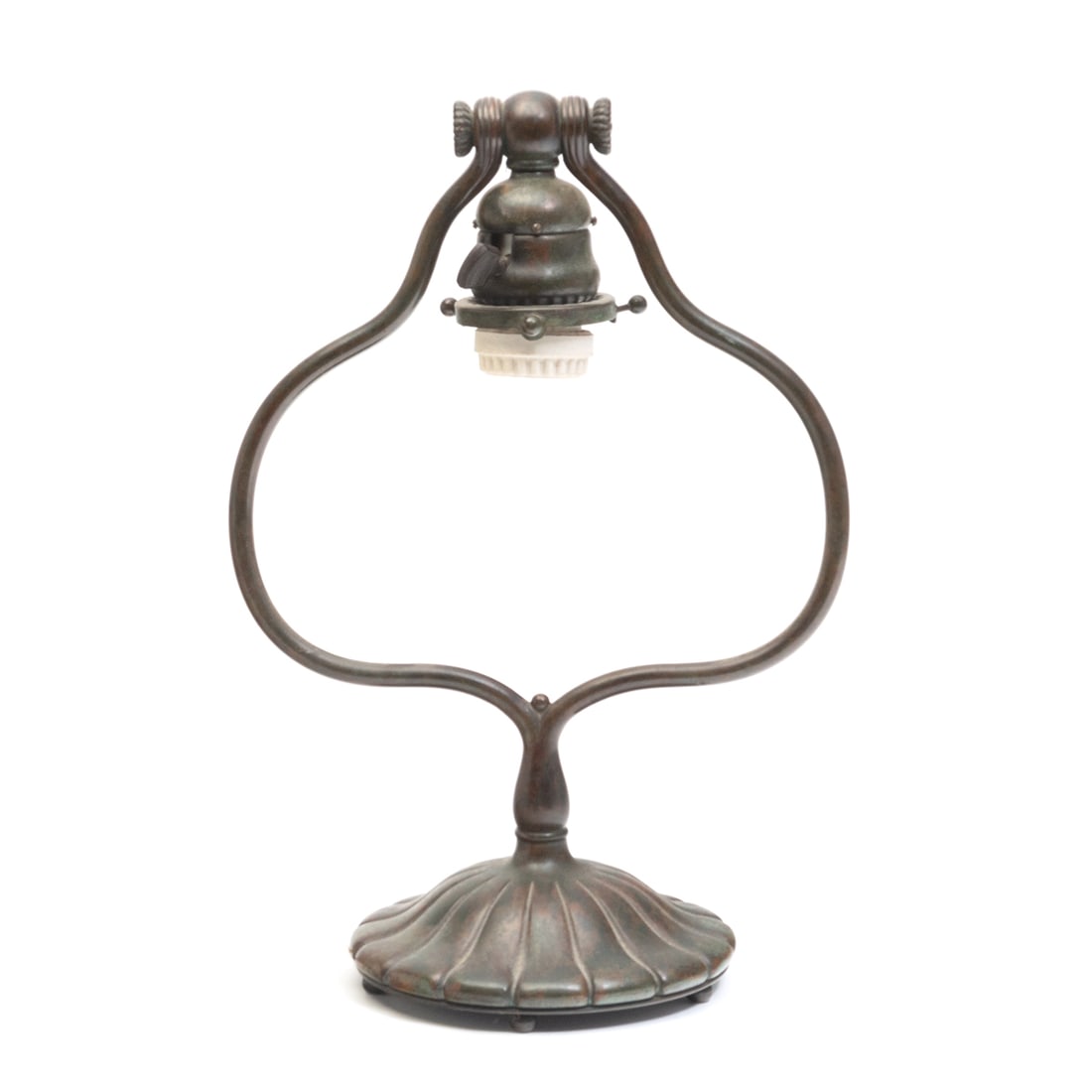 Tiffany Studios Bronze Harp Desk Lamp #419 (1 of 5)