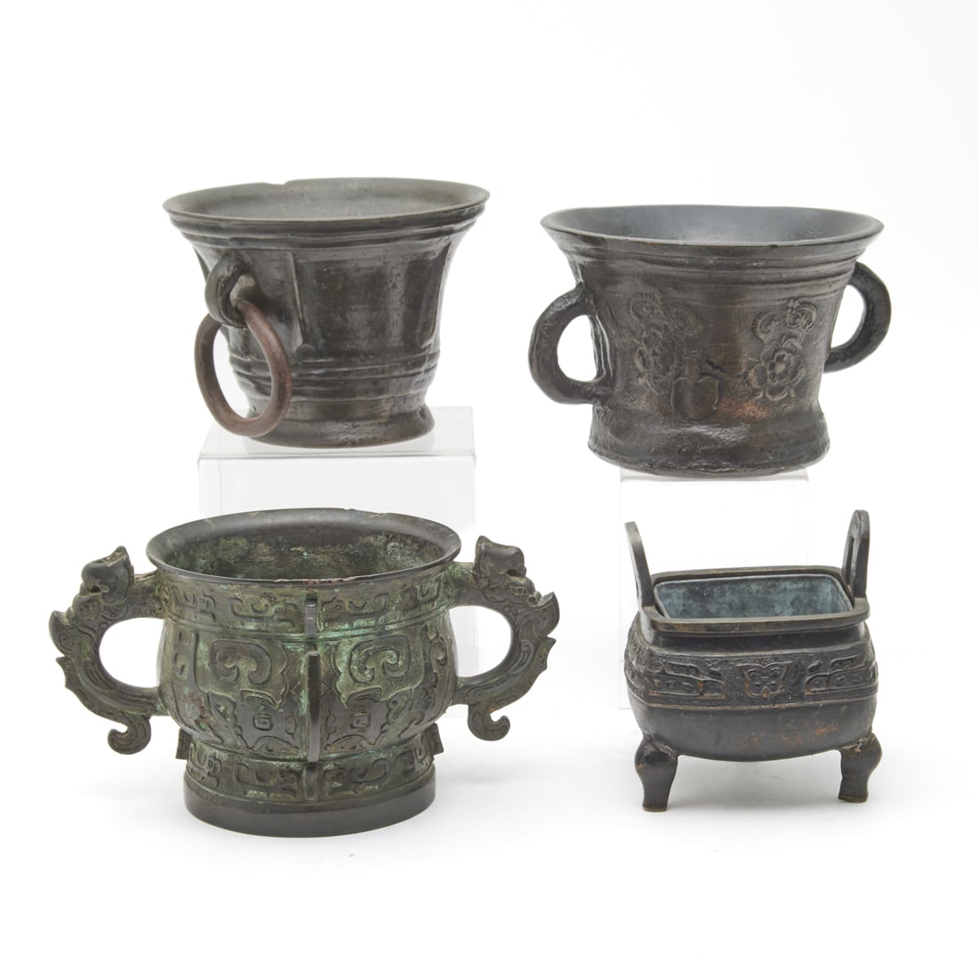Four Chinese and Japanese Bronze Censers (1 of 5)
