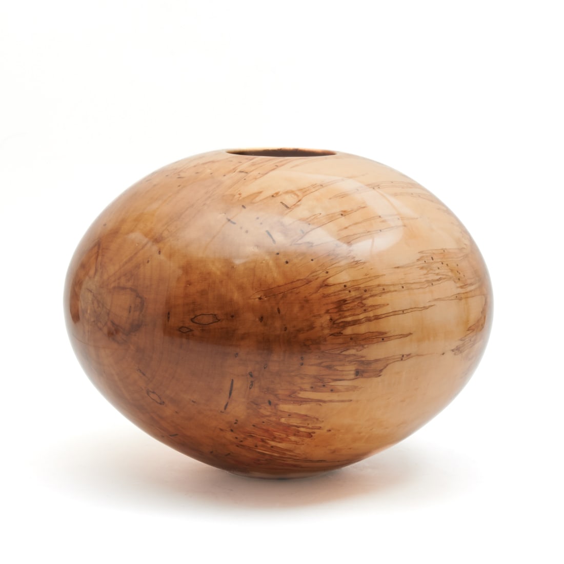 Philip Moulthrop Turned Ash Leaf Maple Large Bowl (1 of 4)