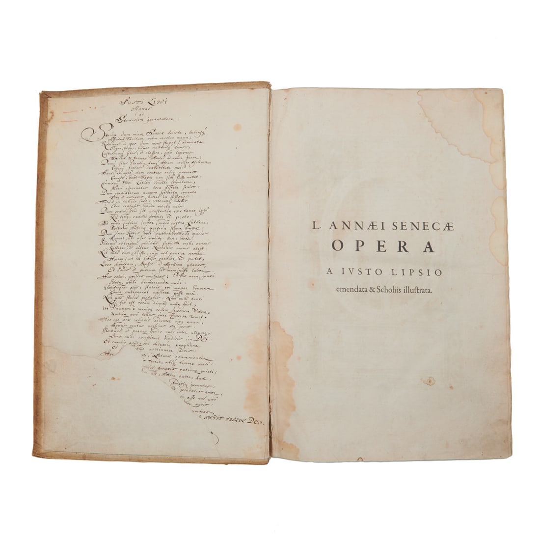 Lucius Annaeus Seneca Works, Officina Plantiniana, 1605 (1 of 4)