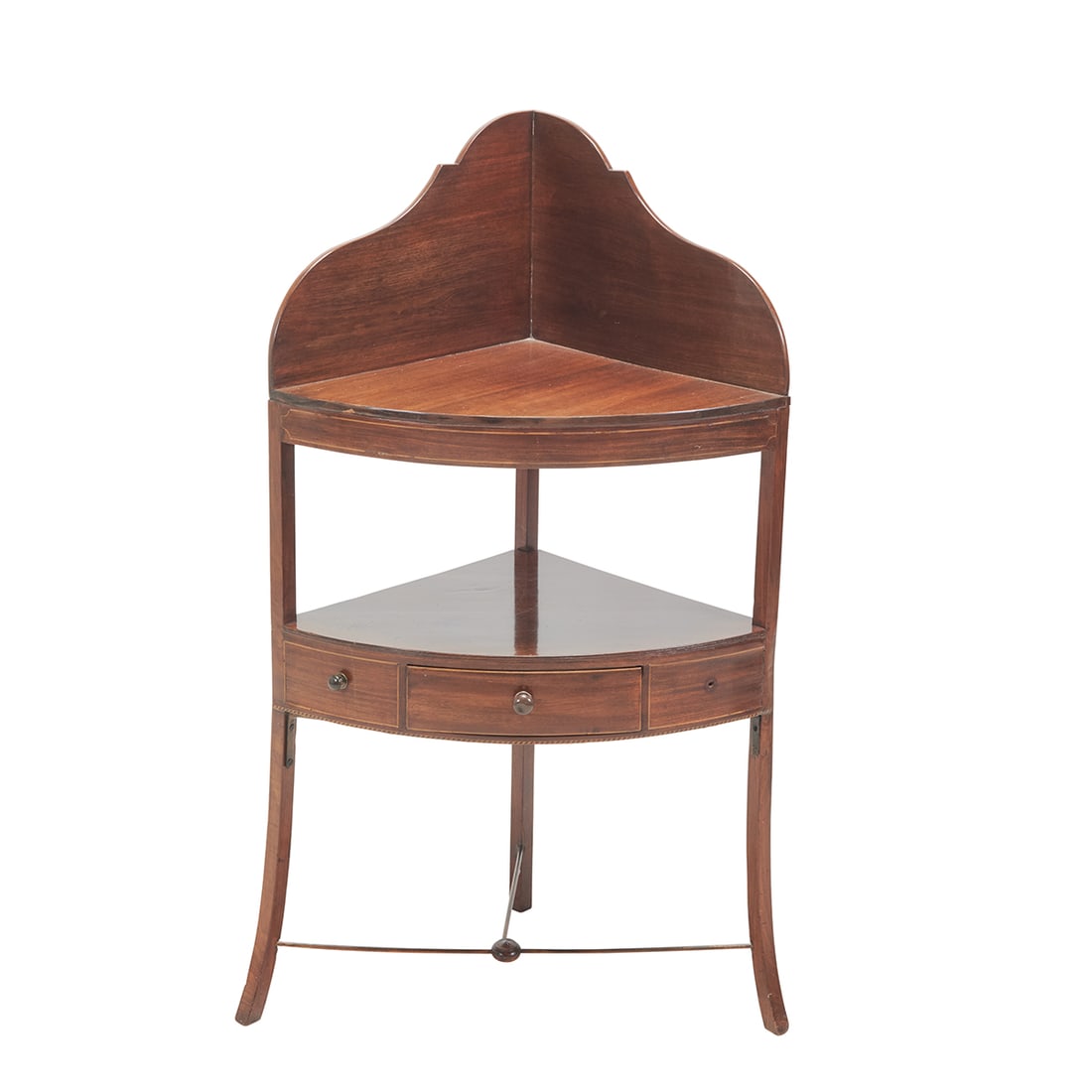 George Ill Inlaid Mahogany Corner Wash Stand (1 of 3)