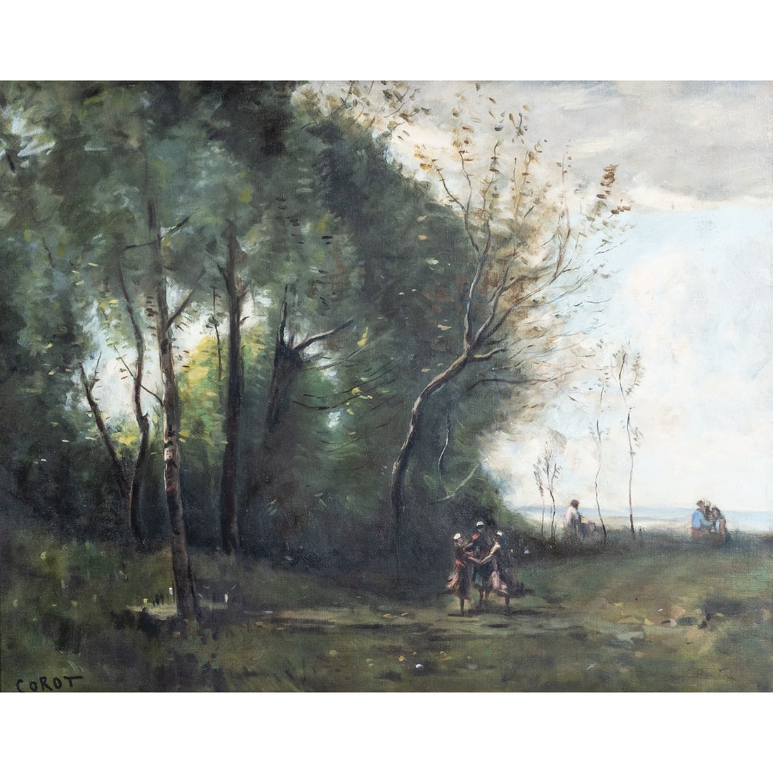 After Jean Corot, The Dance of the Shepherdesses, oil (1 of 4)