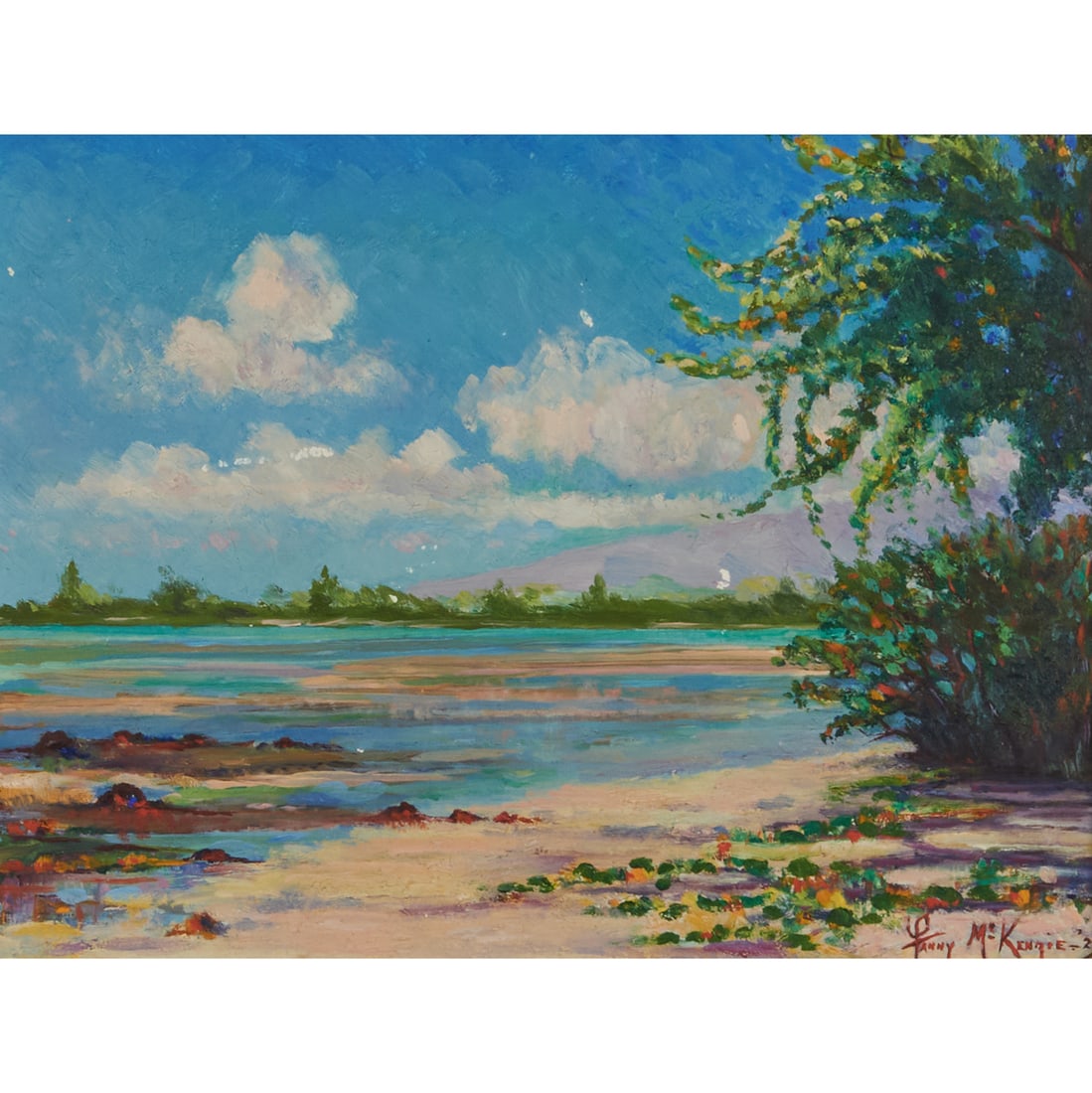 Fanny McKenzie, Hawaii View, oil (1 of 4)