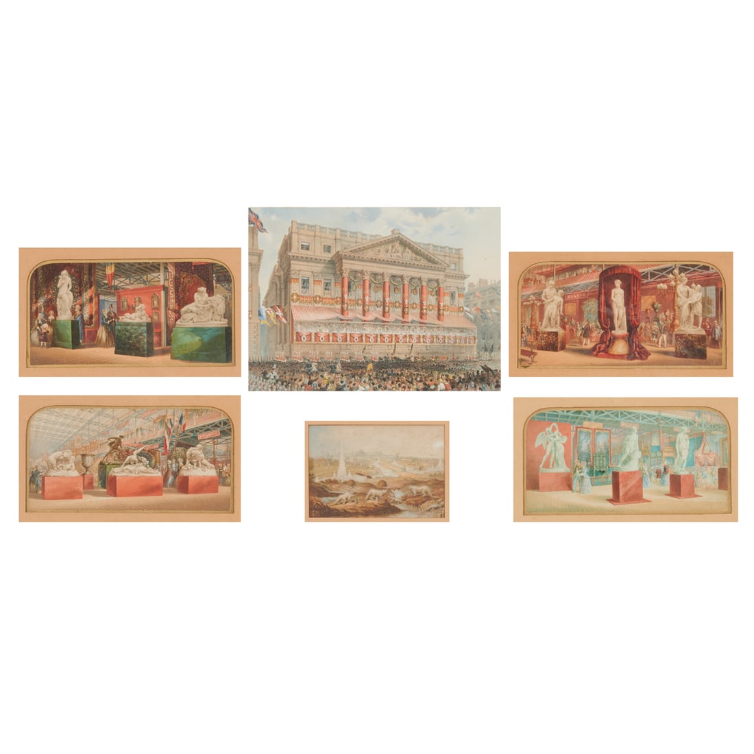 Six 19th Century British Prints, incl. George Baxter (1 of 3)