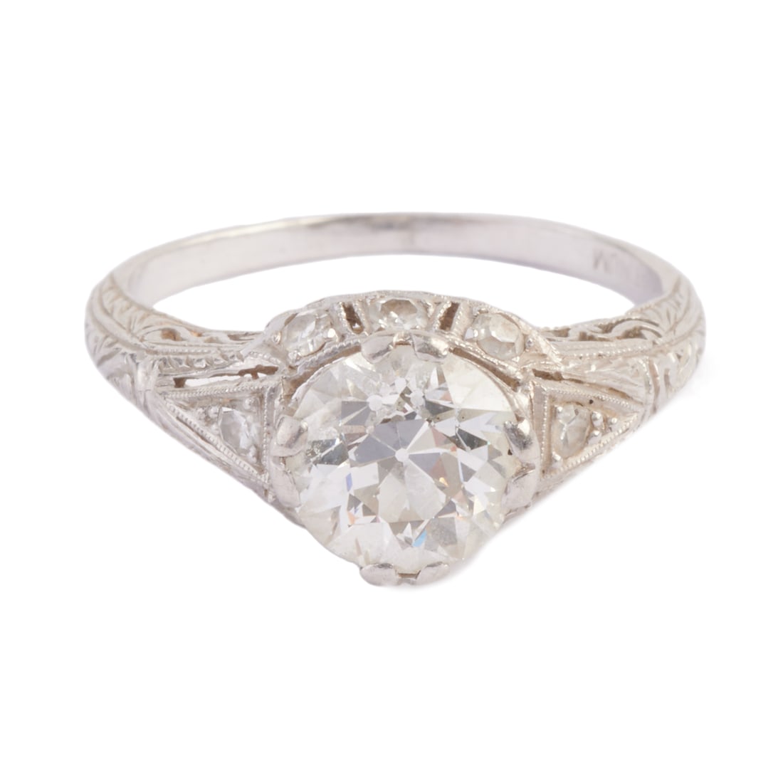 Vintage Diamond, Platinum Ring. (1 of 4)