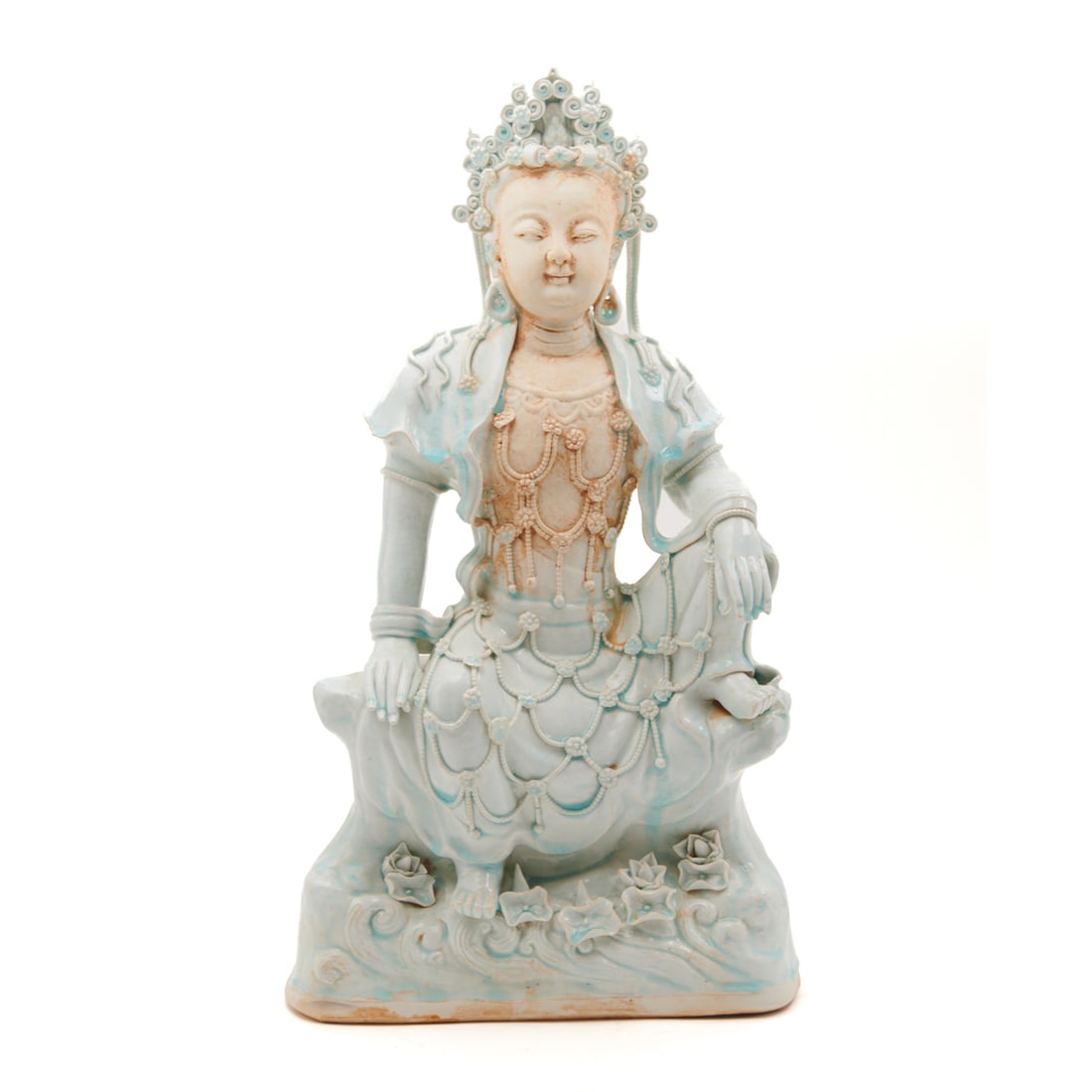 Chinese Water Moon Guanyin Seated Figure (1 of 4)