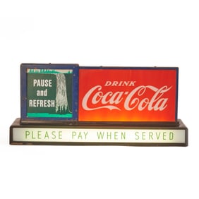 Electric Coca Cola "Pause and Refresh" Sign