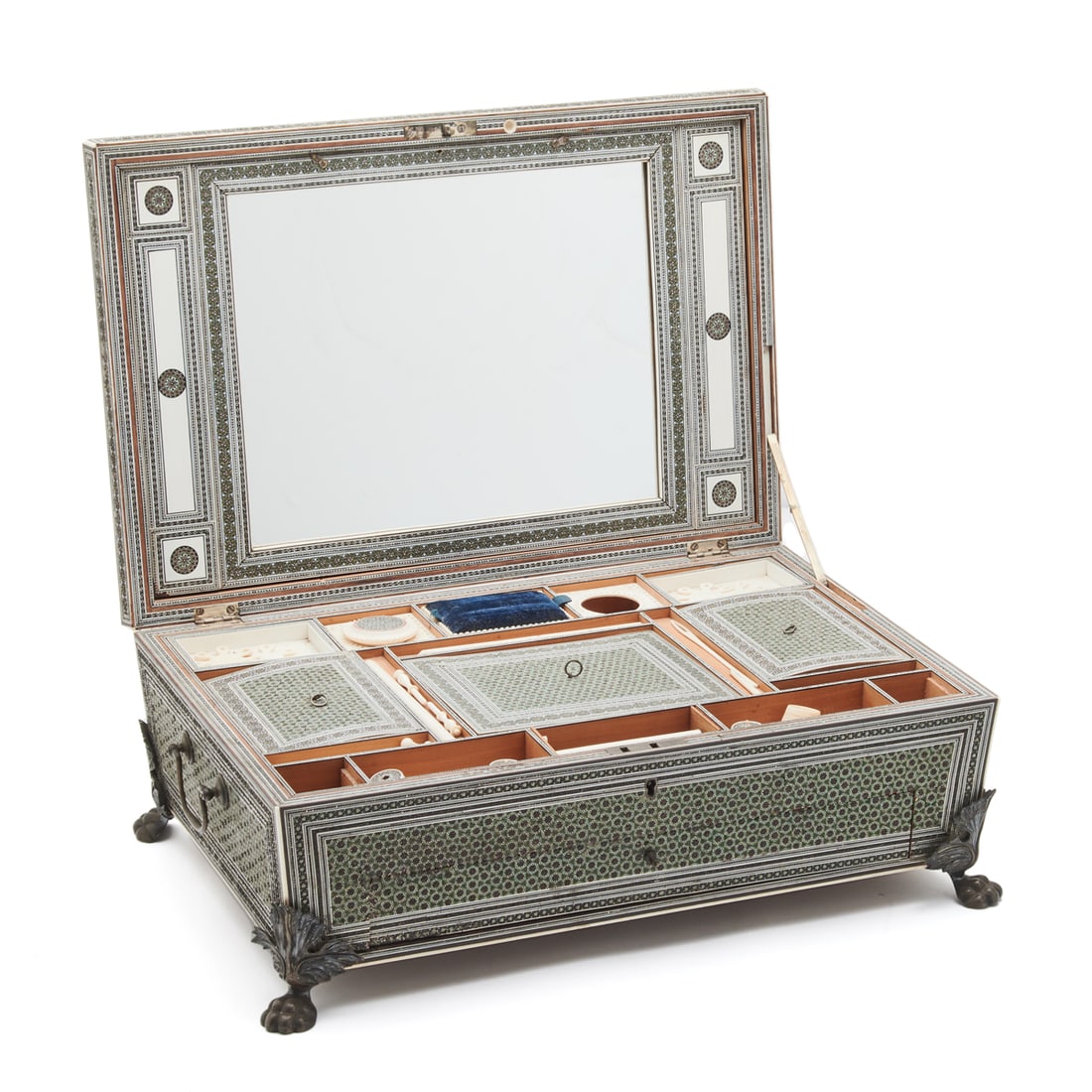 Anglo-Indian Inlaid Sewing Box (1 of 7)