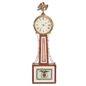 Chelsea Clock Co. Attributed "Hull" Banjo Clock
