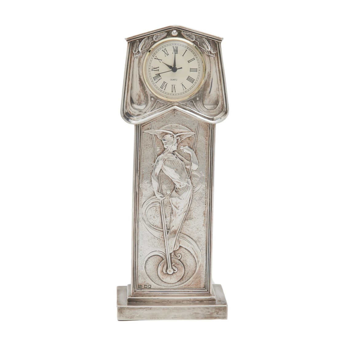 English Art Nouveau Sterling Silver Clock Body (1 of 5)