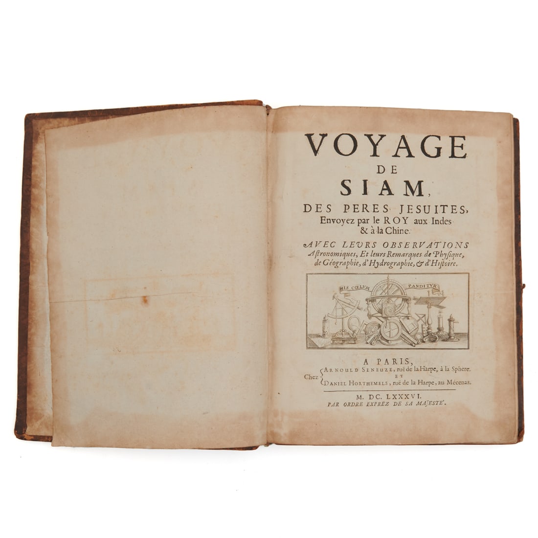 Voyage de Siam 1686 First Edition Book (1 of 3)
