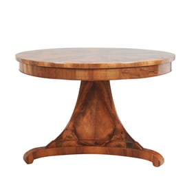 Biedermeier Style Walnut Center Table