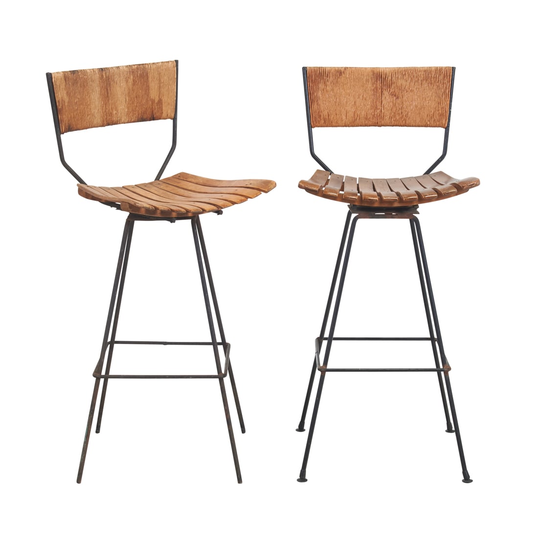 Pair of Mid Century Modern Arthur Umanoff Bar Stools (1 of 3)