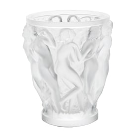 Lalique Crystal "Bacchantes" Vase