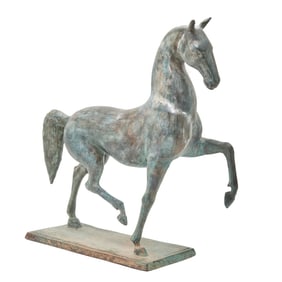 Bronze Sculpture, Prancing Horse