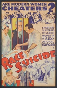 Race Suicide Vintage Movie Poster